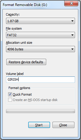 fat32 file system