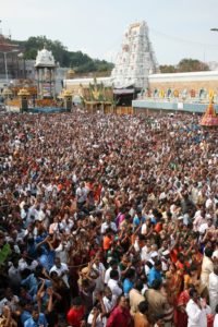 The Tirupati Balaji temple and the Kashi Vishwanath Temple