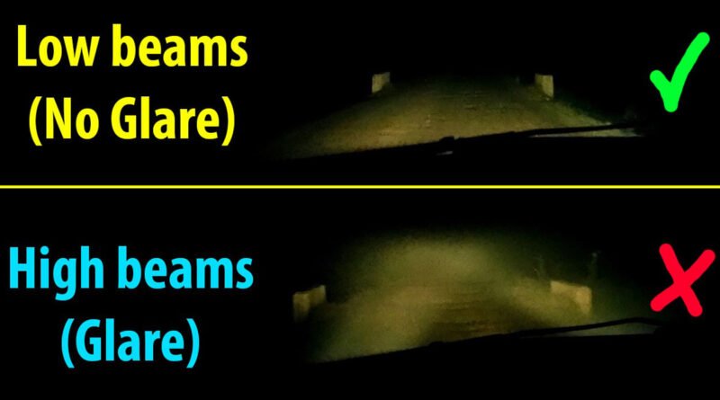 When to high beam and low beam