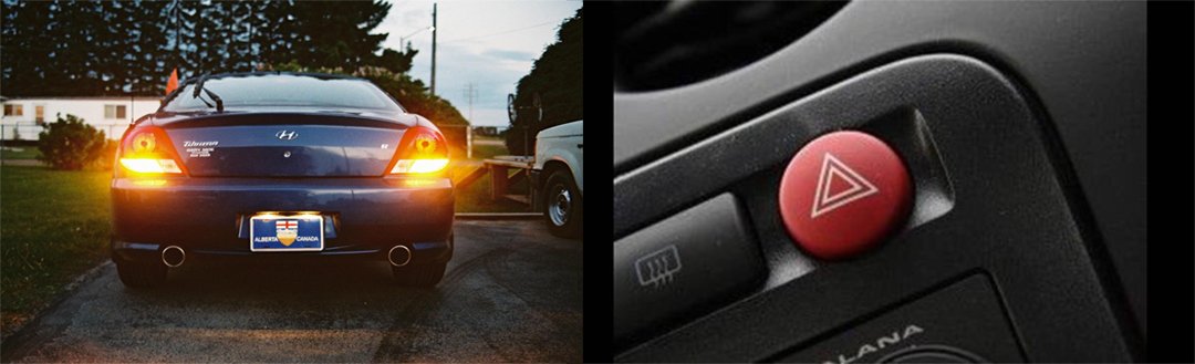 Car hazard clearance lights