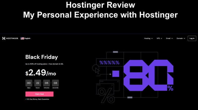 Hostinger web hosting review