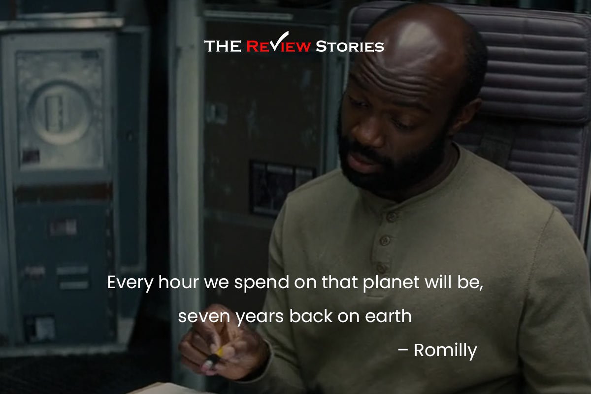 Every hour we spend on that planet will be, seven years back on earth - best dialogues from Interstellar movie