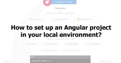 how to set up an Angular project on your local