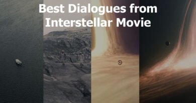 best dialogues from Interstellar movie