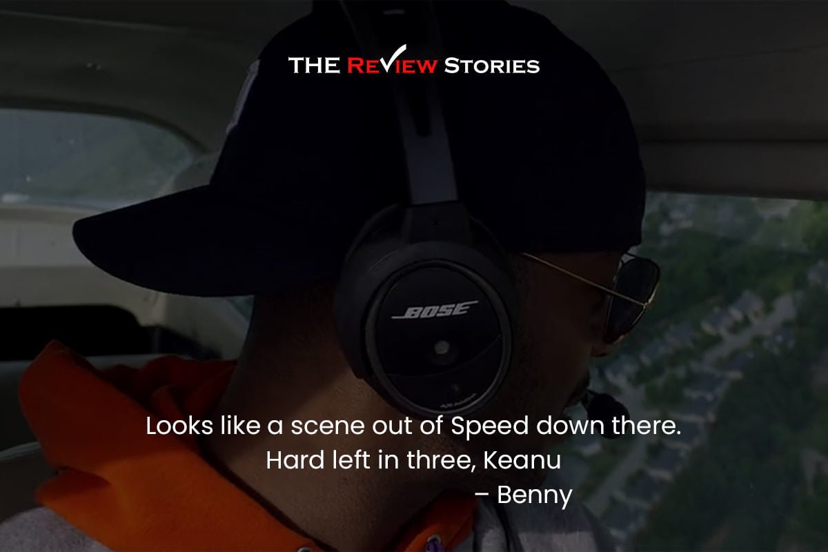 Looks like a scene out of Speed down there. Hard left in three, Keanu – Benny