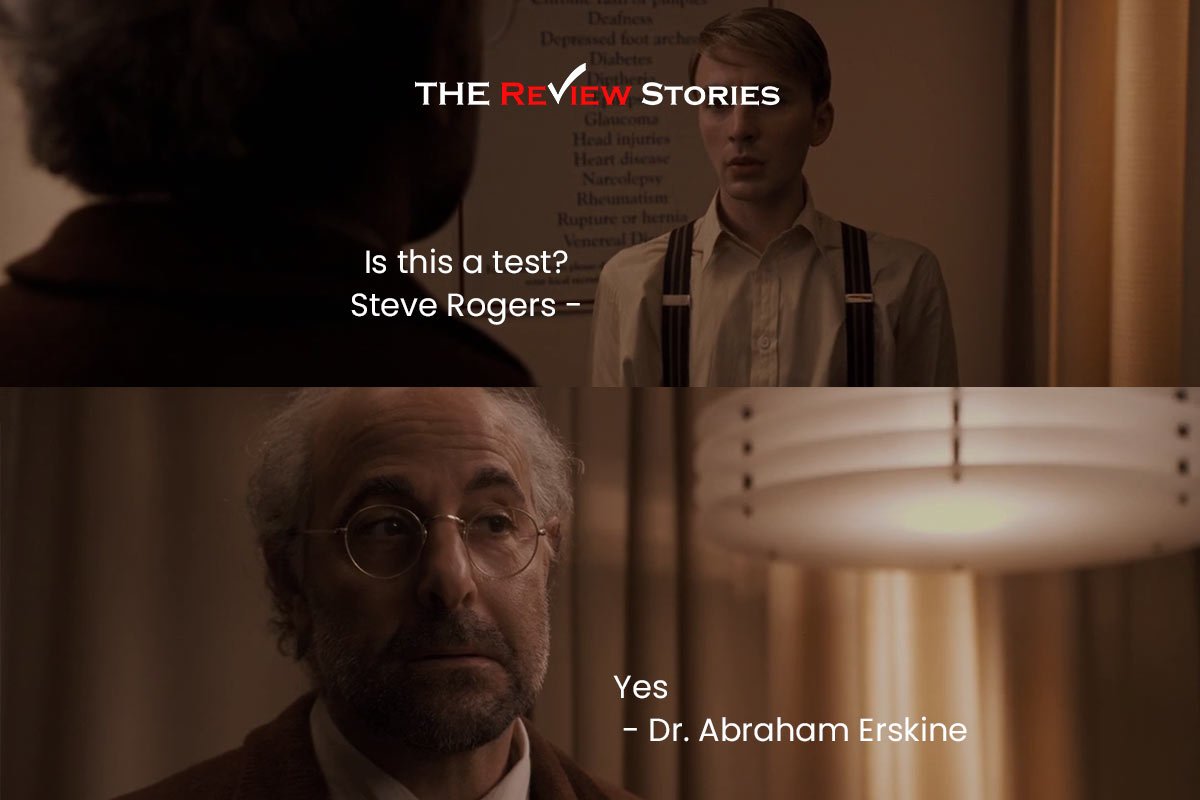 Is this a test? – Steve Rogers
Yes - Dr. Abraham Erskine Best Dialogues from Captain America The First Avenger
