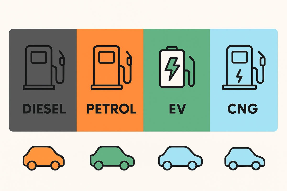 Diesel vs Petrol vs EV vs CNG