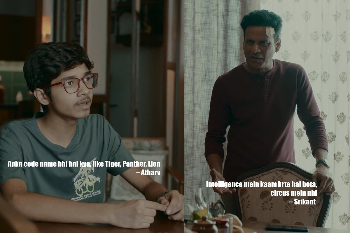 Apka code name bhi hai kya, like Tiger, Panther, Lion – Atharv Intelligence mein kaam krte hai beta, circus mein nhi – Srikant