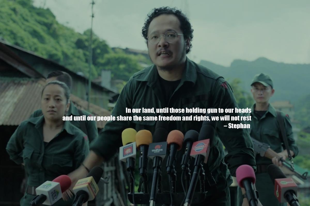 In our land, until those holding gun to our heads and until our people share the same freedom and rights, we will not rest – Stephan
