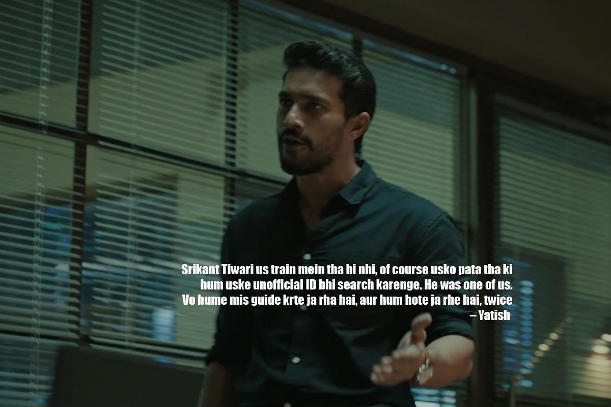 Srikant Tiwari us train mein tha hi nhi, of course usko pata tha ki hum uske unofficial ID bhi search karenge. He was one of us. Vo hume mis guide krte ja rha hai, aur hum hote ja rhe hai, twice – Yatish