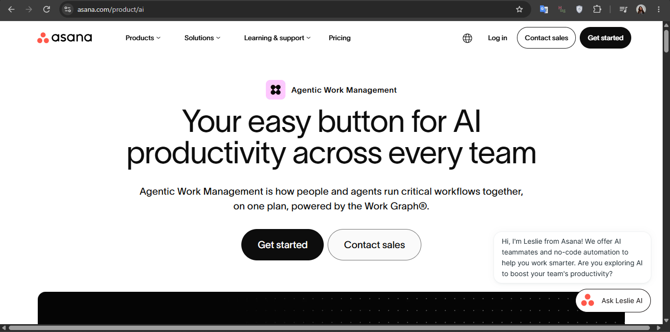 Asana Intelligence Best AI Productivity Tools